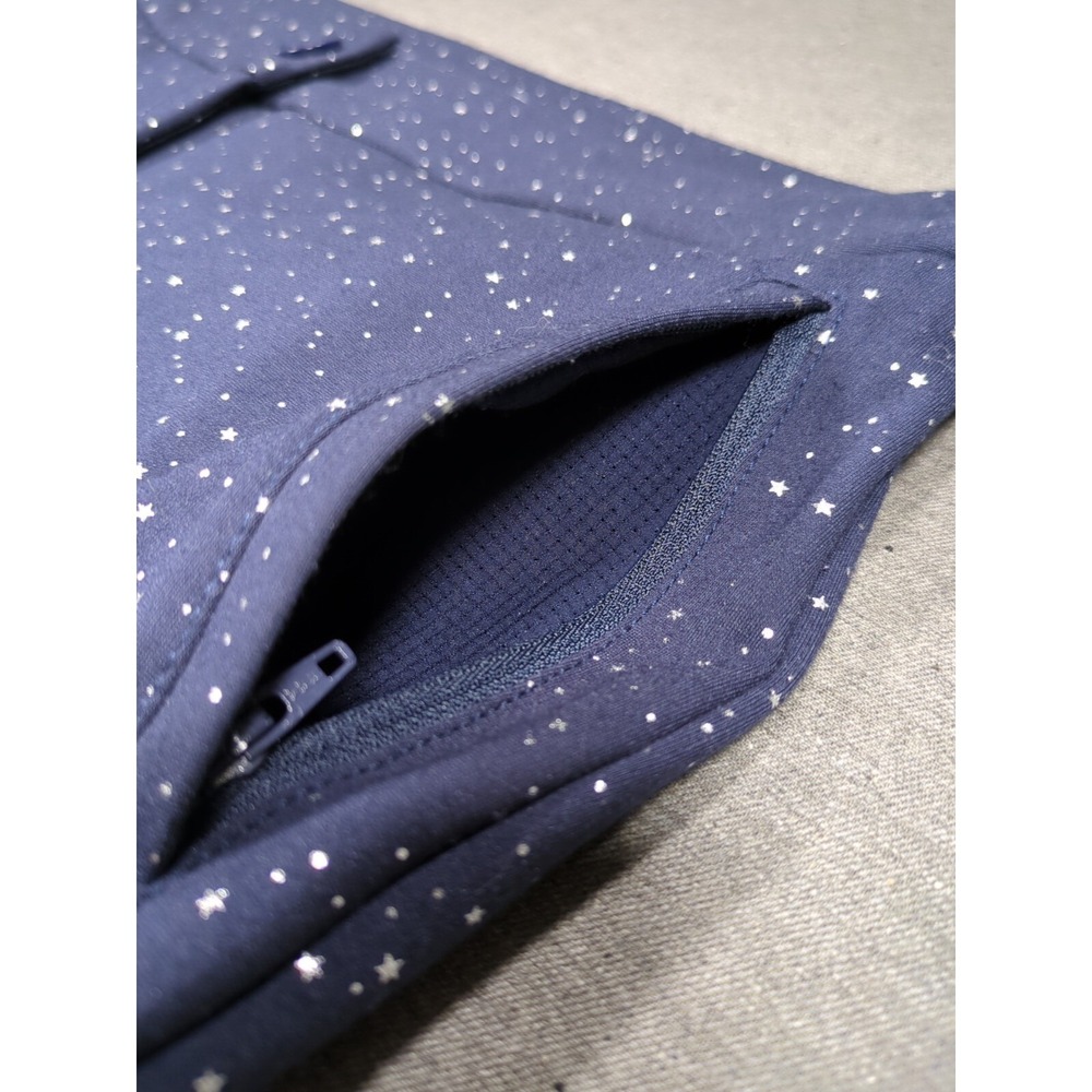 Betabrand Rare Starry Sky 2 Pocket Yoga Pant Women Sz. Short PL Skinny Cigarette